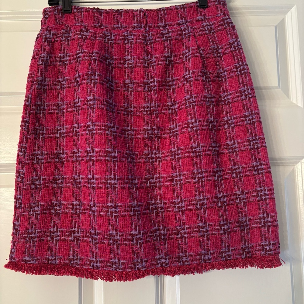 G by Giuliana Fuchsia PinkTweed Skirt
